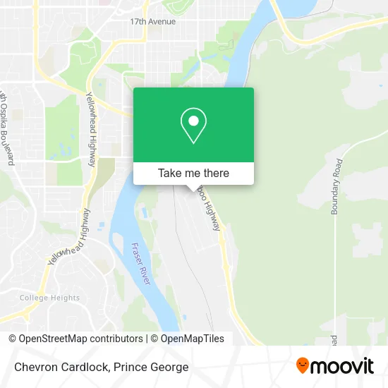 Chevron Cardlock map
