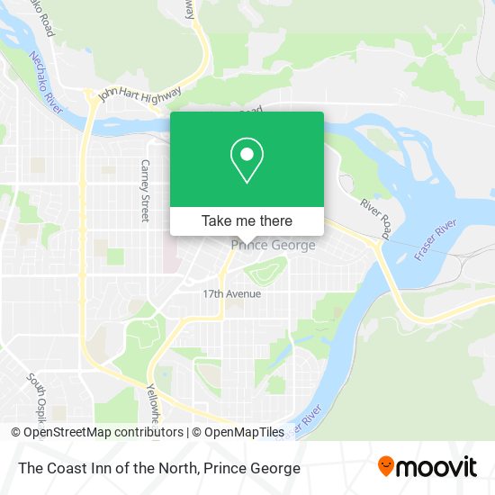 The Coast Inn of the North map