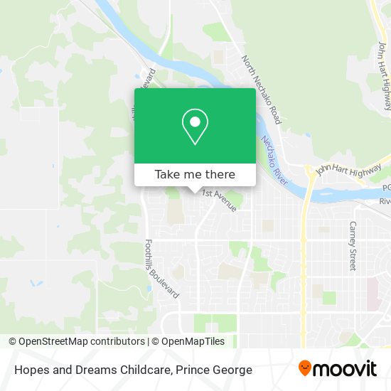 Hopes and Dreams Childcare map