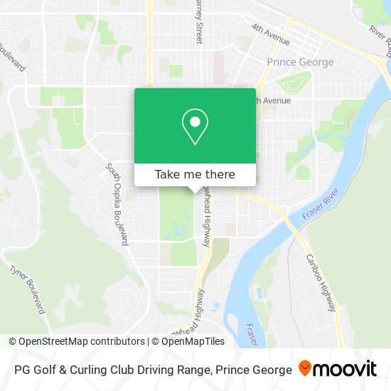 PG Golf & Curling Club Driving Range map