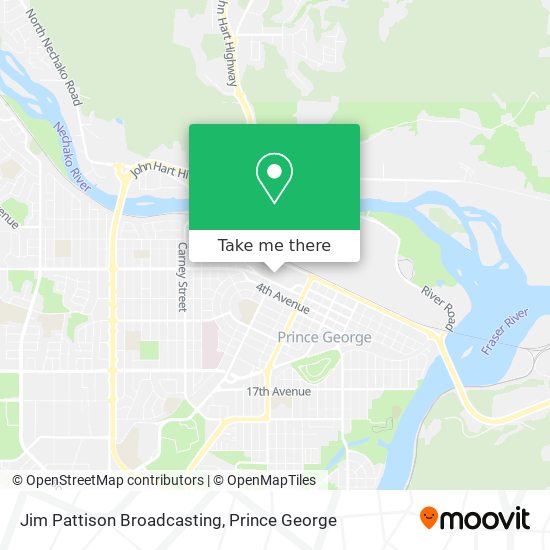 Jim Pattison Broadcasting map