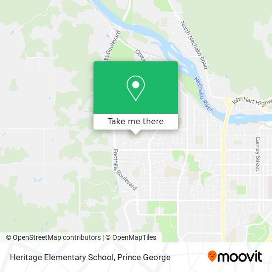 Heritage Elementary School map