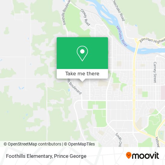 Foothills Elementary map