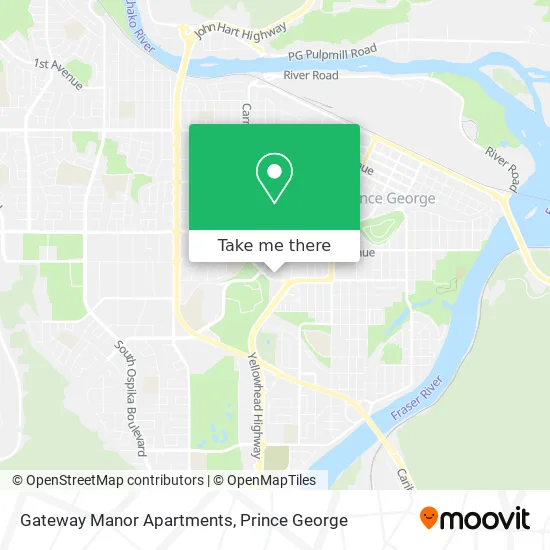 Gateway Manor Apartments map