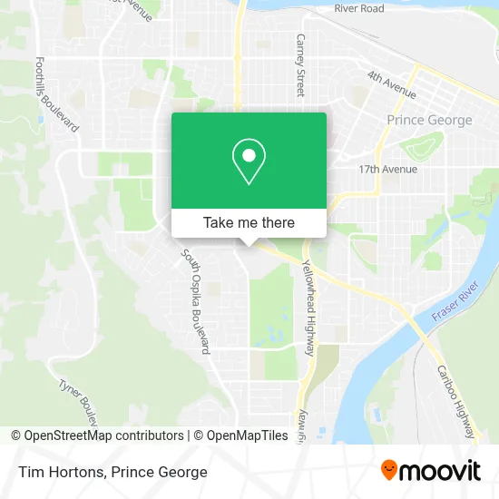 Tim Hortons map