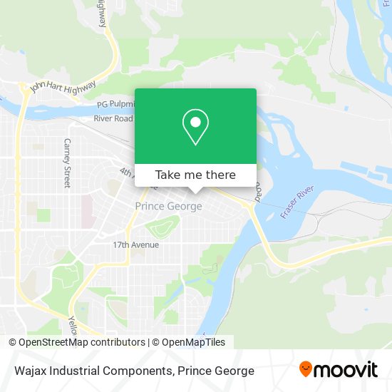 Wajax Industrial Components map