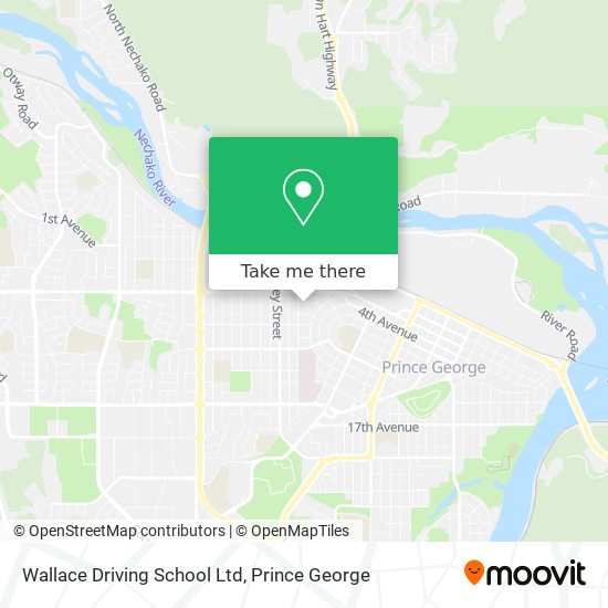 Wallace Driving School Ltd map