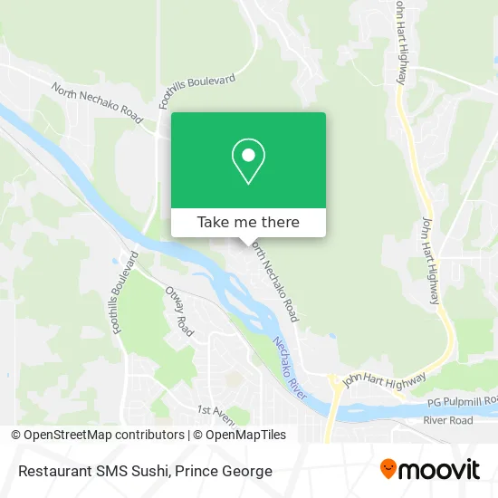 Restaurant SMS Sushi map