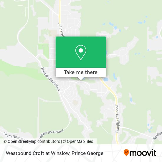 Westbound Croft at Winslow map