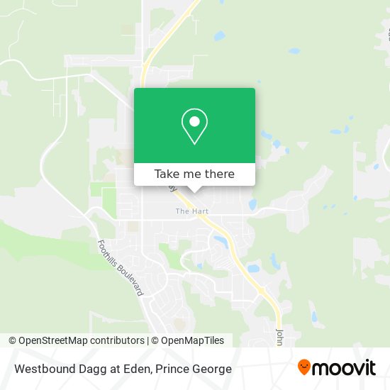Westbound Dagg at Eden map