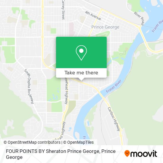 FOUR POINTS BY Sheraton Prince George map