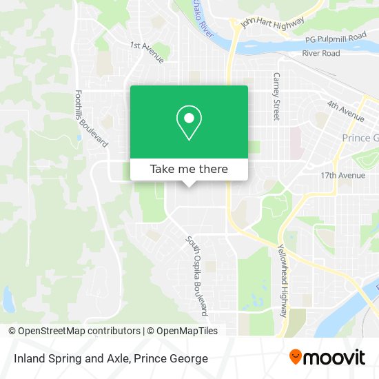 Inland Spring and Axle map
