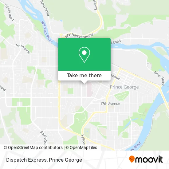 Dispatch Express map