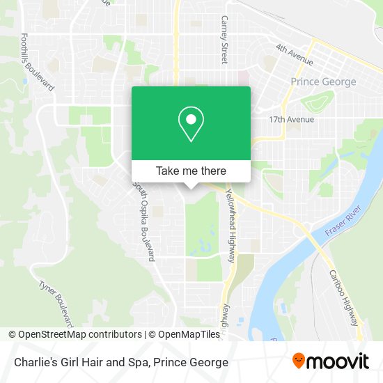 Charlie's Girl Hair and Spa map