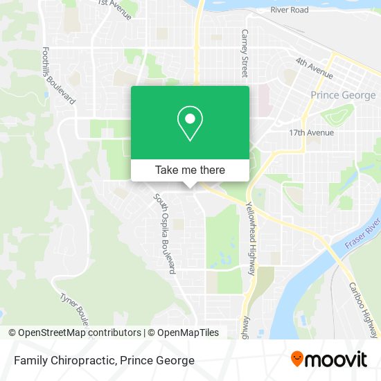 Family Chiropractic map