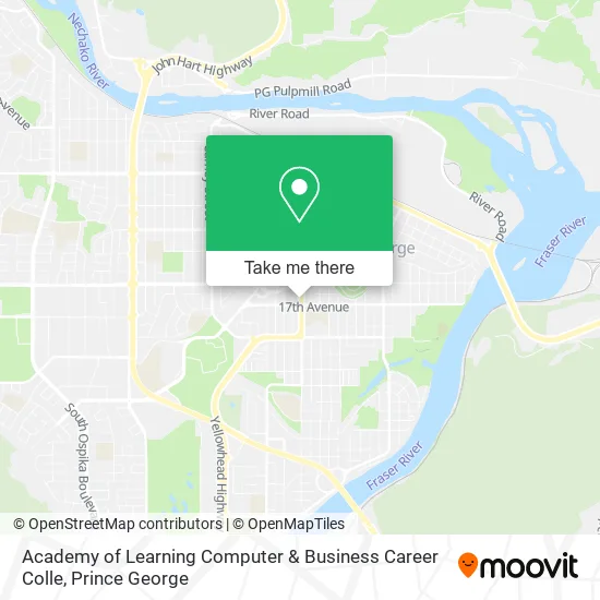 Academy of Learning Computer & Business Career Colle map