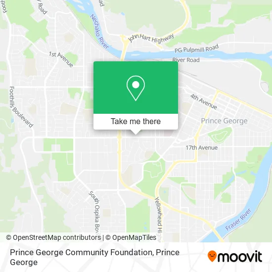 Prince George Community Foundation map