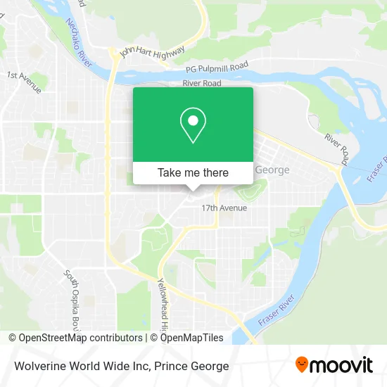 Wolverine World Wide Inc map