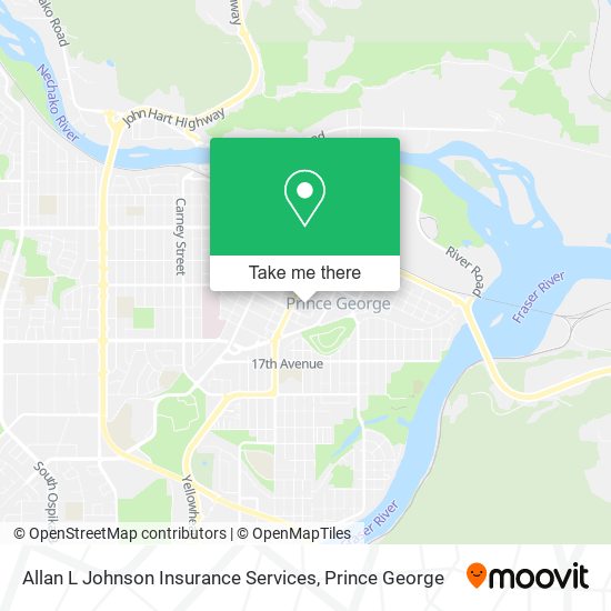 Allan L Johnson Insurance Services map