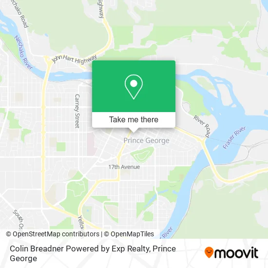Colin Breadner Powered by Exp Realty map