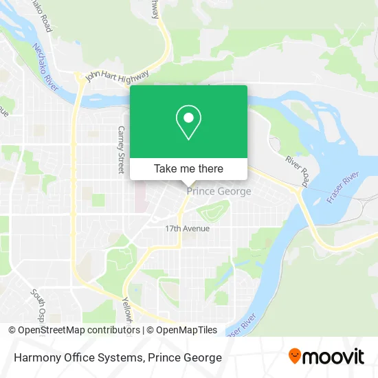 Harmony Office Systems map