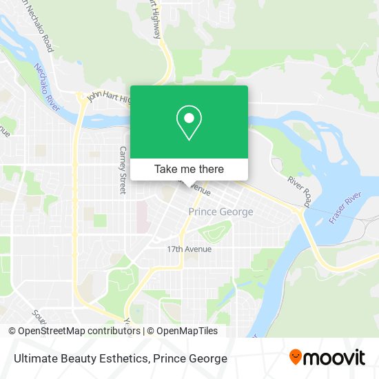 Ultimate Beauty Esthetics map