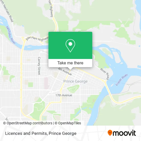 Licences and Permits map