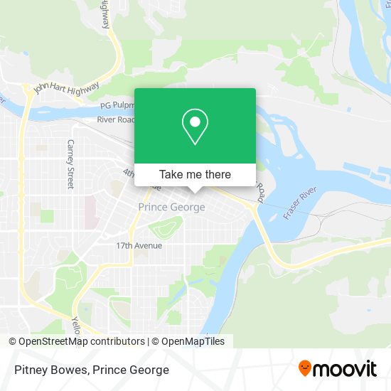 Pitney Bowes map