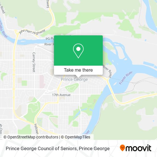 Prince George Council of Seniors map