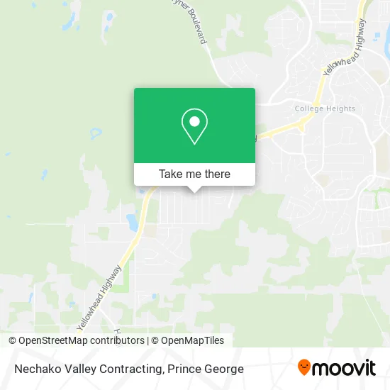 Nechako Valley Contracting map