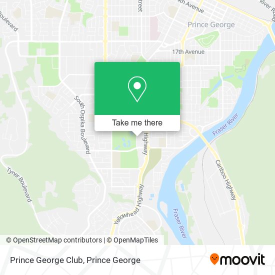 Prince George Club map