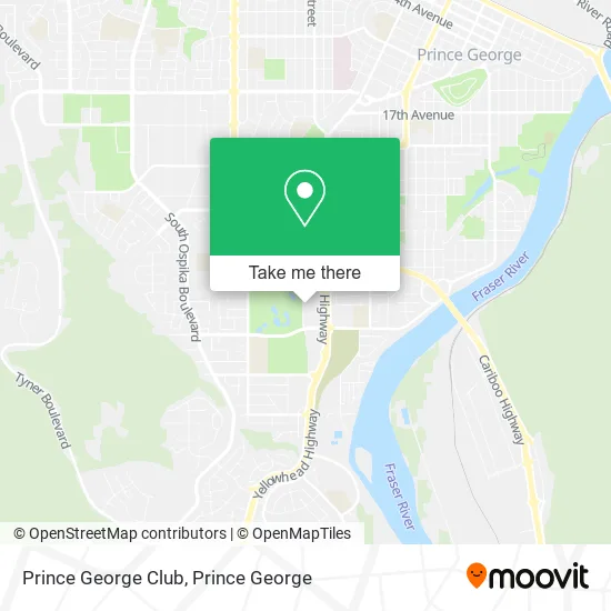 Prince George Club map