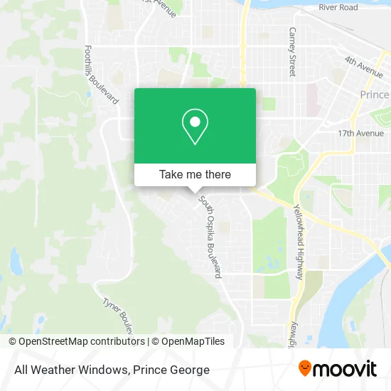 All Weather Windows map