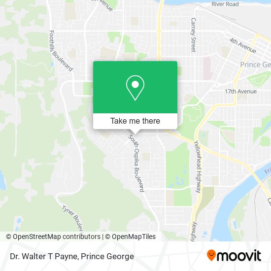 Dr. Walter T Payne map
