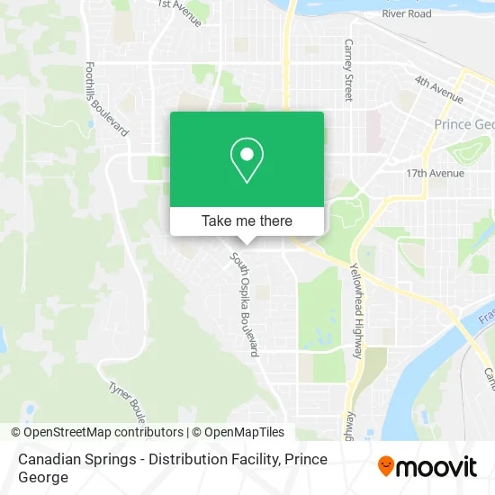 Canadian Springs - Distribution Facility map