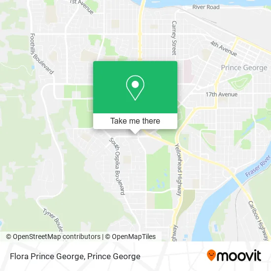 Flora Prince George map