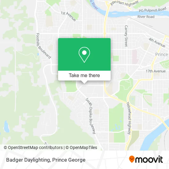 Badger Daylighting map