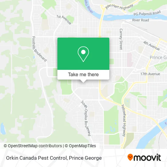 Orkin Canada Pest Control map