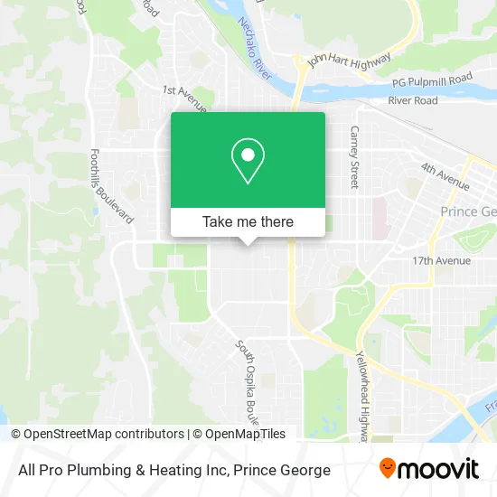 All Pro Plumbing & Heating Inc map