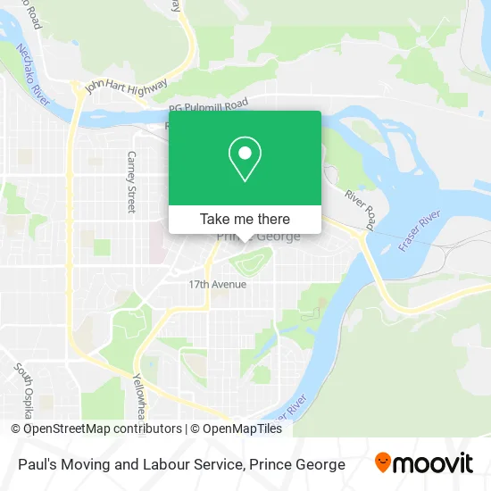 Paul's Moving and Labour Service map
