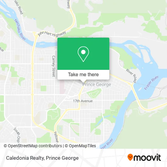 Caledonia Realty map