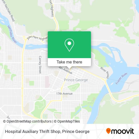 Hospital Auxiliary Thrift Shop map