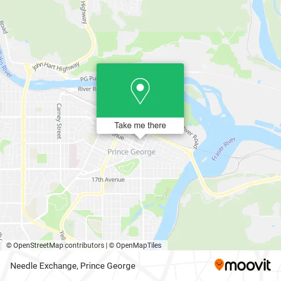 Needle Exchange map
