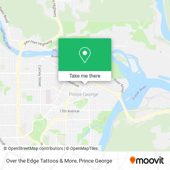 Over the Edge Tattoos & More map