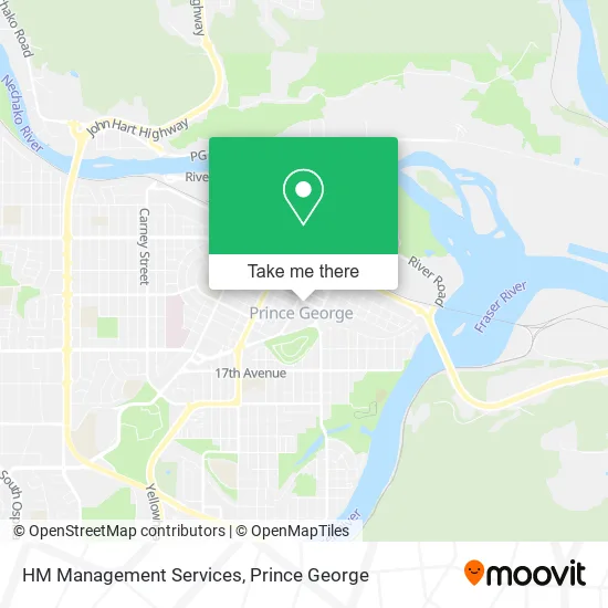 HM Management Services map