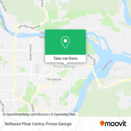 Reflexion Float Centre map