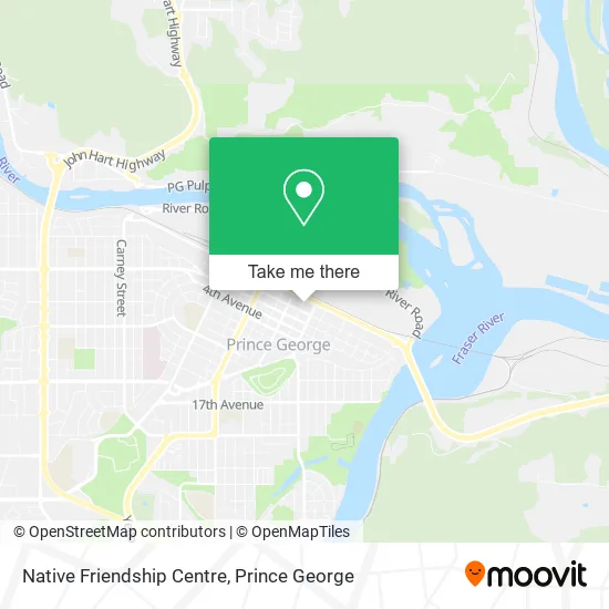 Native Friendship Centre map