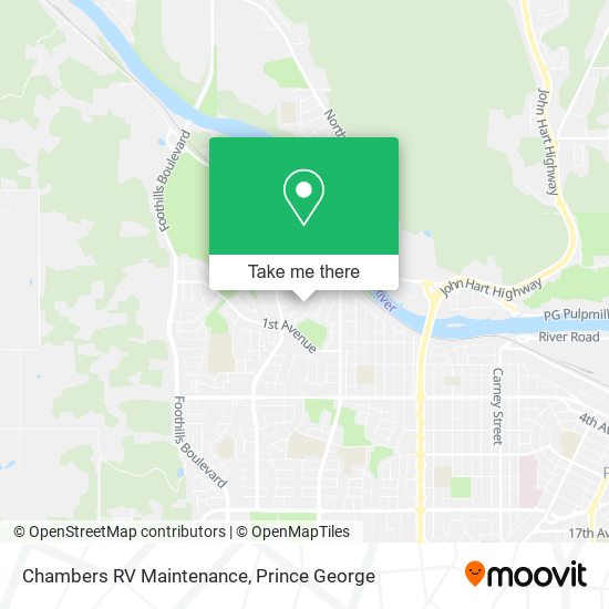 Chambers RV Maintenance map