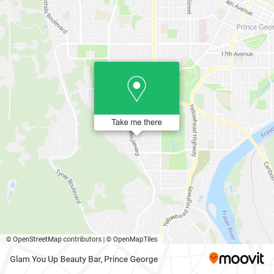 Glam You Up Beauty Bar map