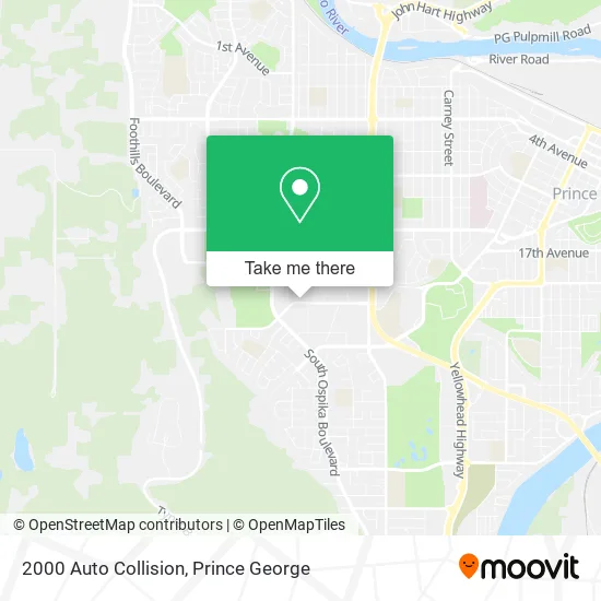 2000 Auto Collision map